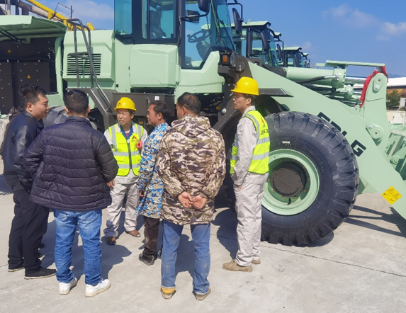 El cargador de ruedas eléctrico SDLG L956HEV entregado en grandes cantidades a Hunan